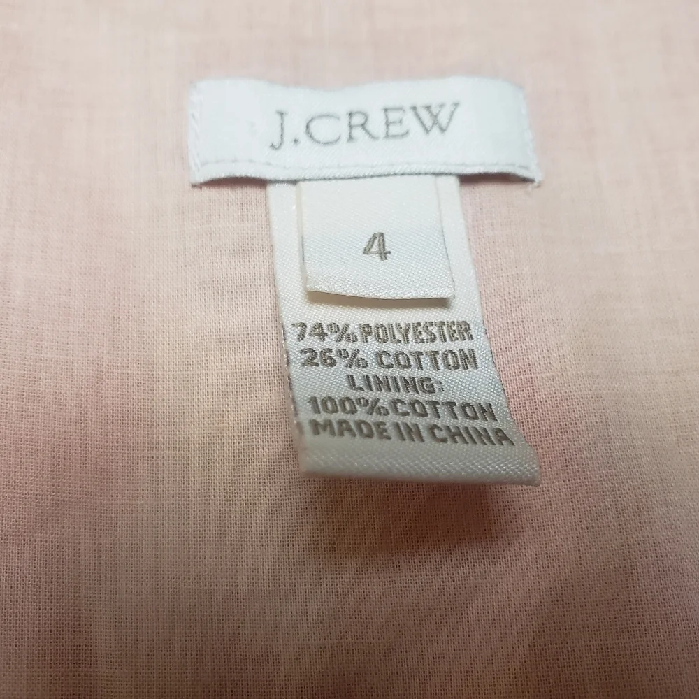 J. CREW Peach Khaki Sleeveless Dress
